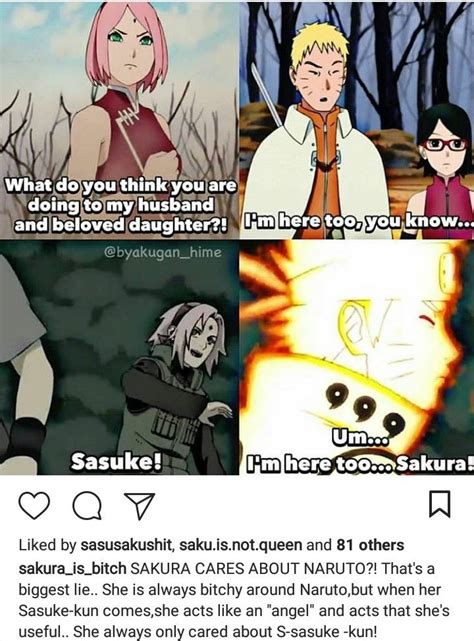 Sakura Cares About Naruto So Much Bitch Whereshow Me Where