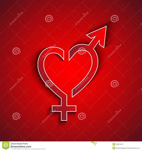 Paper Male And Female Sex Symbol Concept Stock Vector Illustration Of Jewelery Love 36201613
