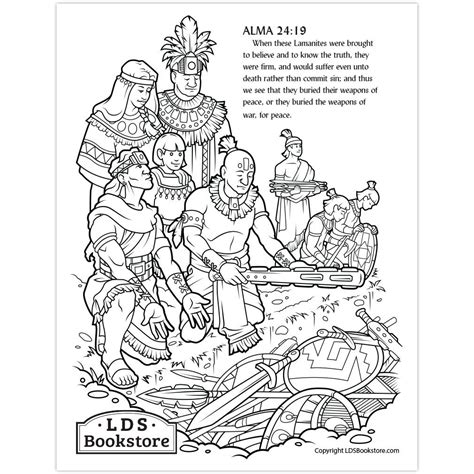 anti nephi lehies book of mormon coloring page printable jesus coloring pages easter coloring