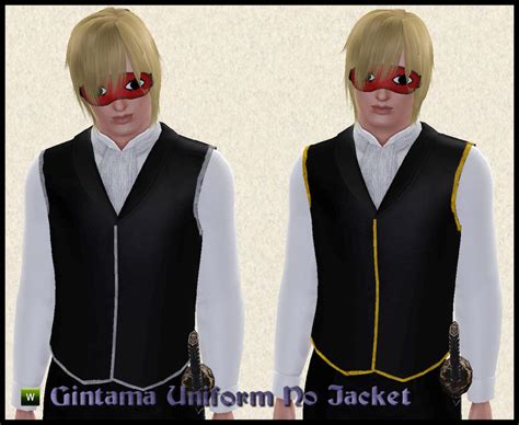 The Sims Resource Gintama Shinsengumi Uniform Shirt No Jacket