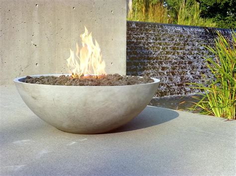 Puremodern Zen Concrete Fire Pit Landscape Architect