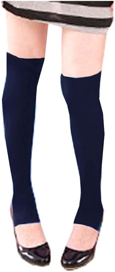 Sexy Stretchy Knee High Leg Warmer Footless Tights Xs ~ M In Navy Blue At Amazon Women’s
