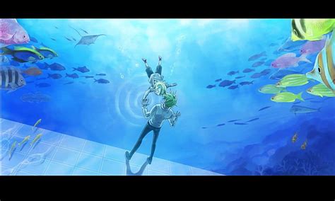 Hd Wallpaper One Piece Fish Anime Underwater Anime Girls Anime