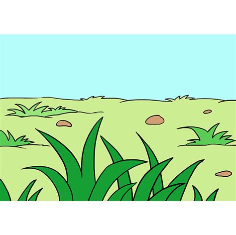 How To Draw Grass Really Easy Drawing Tutorial