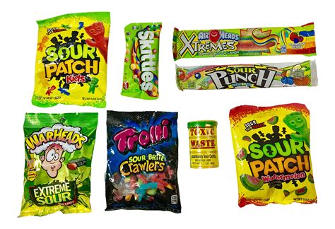 Buy Super Sour Candy Mix All Full Size Only Top Name Brands Sour