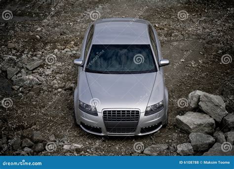 Top Front View Of A Car Stock Photo Image Of Light High 6108788