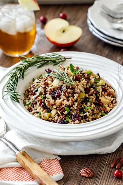 Cranberry Apple Pecan Wild Rice Pilaf Food And Drink