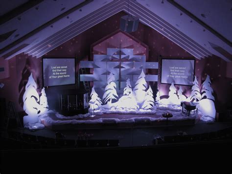 Light reflection angle changes the color of three stage paints. Throwback: Whoville Trees - Church Stage Design Ideas ...