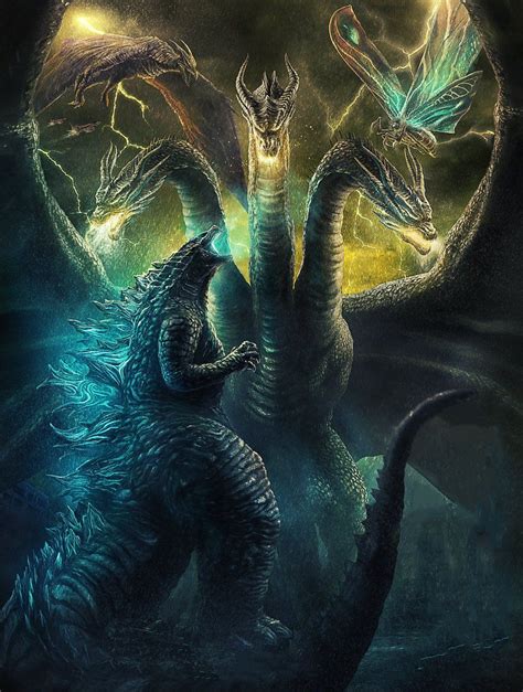 Godzilla king of the monsters poster. Another Godzilla: King of the Monsters (2019) movie poster Textless : TextlessPosters