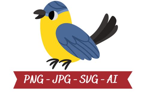 Bird Clipart Blue Tit Bird Png Svg  Graphic By Printyourart