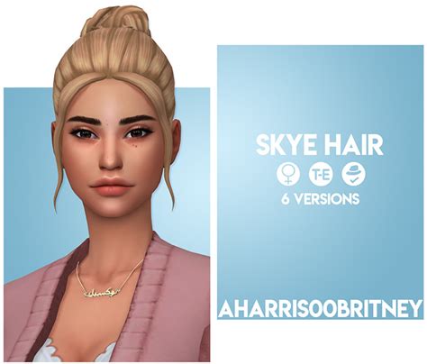 Sims 4 Cc Maxis Match Hair Bun