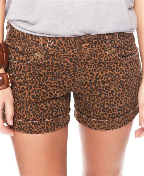 Cheetah Spots Denim Short From Forever Cheetah Shorts Rock My