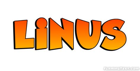 Linus Лого Бесплатный инструмент для дизайна имени от Flaming Text