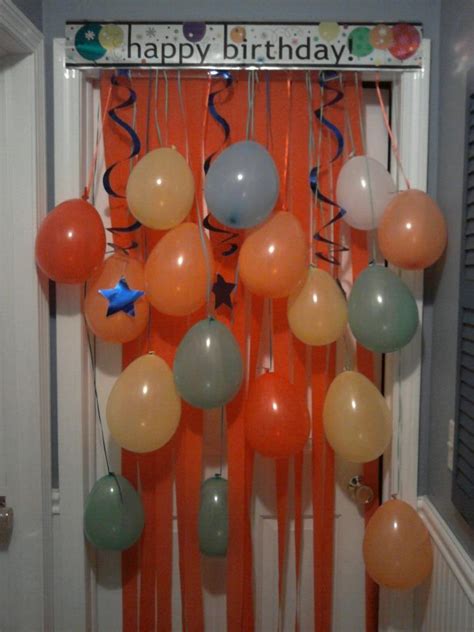 Need help figuring out how to decorate your room? Birthday Morning Surprise Door Decorations, if only I can ...