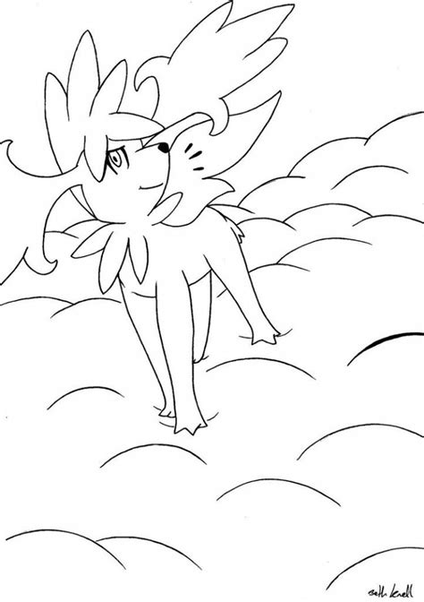 Shaymin Coloring Pages Coloring Home