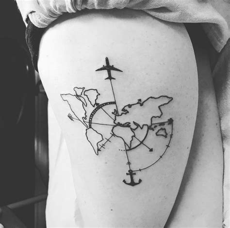 Travel Tattoos Tattoos Tattoos Adventure Tattoo и Map Tatto Travel