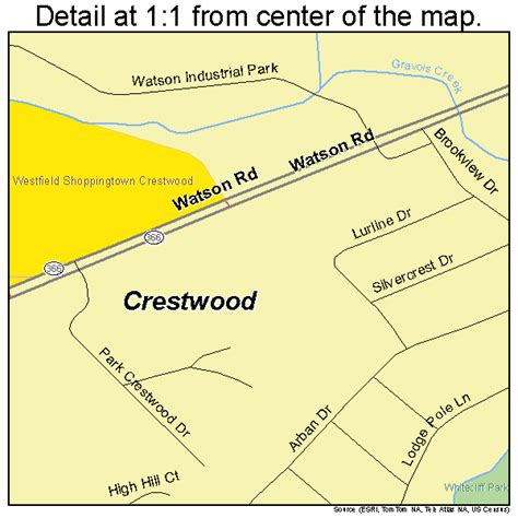 Crestwood Missouri Street Map 2917218