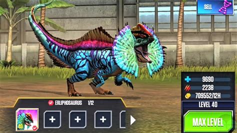 Erliphosaurus Level 40 Jurassic World The Game Youtube