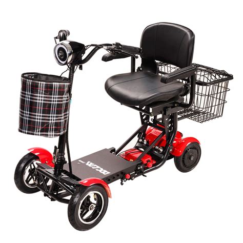 Powerful Handicapped Foldable Lightweight 4 Wheel Mobility Electric