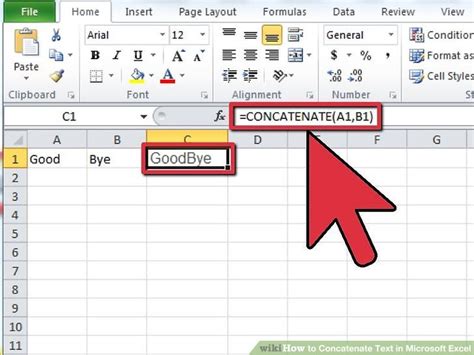 Master the excel grid of cells, rows and columns by adding headings, paragraphs, row or column headings and capturing values. How to Concatenate Text in Microsoft Excel (with Pictures)