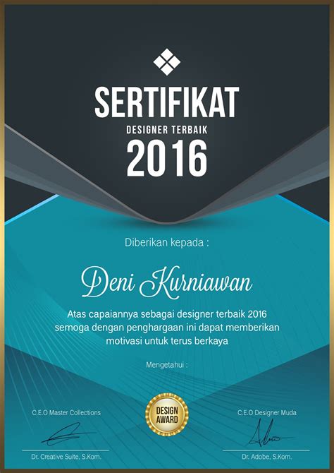 Savesave contoh sertifikat for later. Download Template Sertifikat - Deka Productions