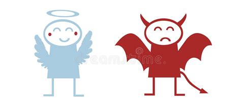 Angel And Devil Stock Vector Illustration Of Background 17581694