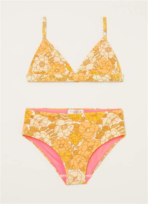 Les Coyotes De Paris Bibice Bikini Met Bloemenprint Geel De Bijenkorf