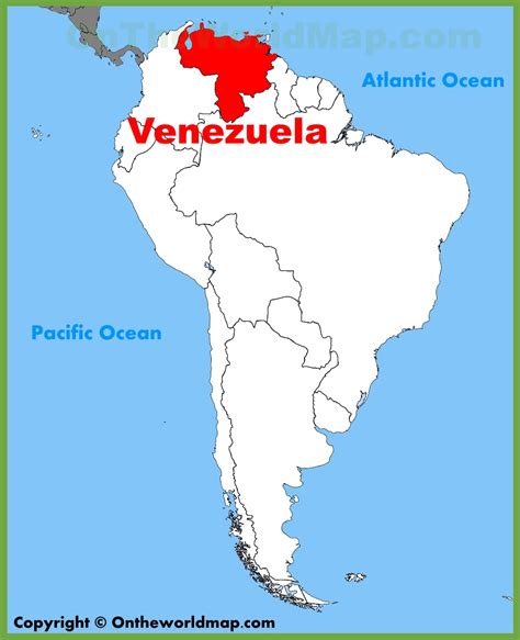 Venezuela Location On World Map World Map