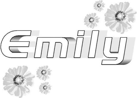 Name Coloring Pages Emily Name Coloring Pages Coloring Pages