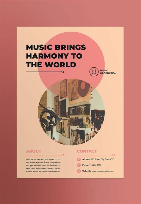 Music Production Poster Template Ai Eps Indd Psd Poster Template
