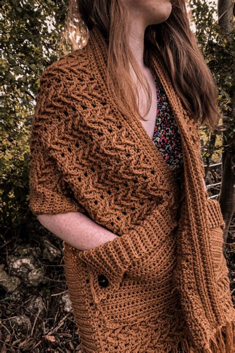 Harvest Moon Pocket Shawl Crochet With Carrie Approximately G