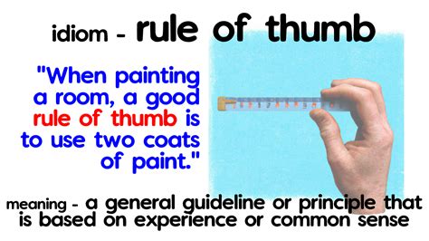 Idiom Rule Of Thumb Funky English
