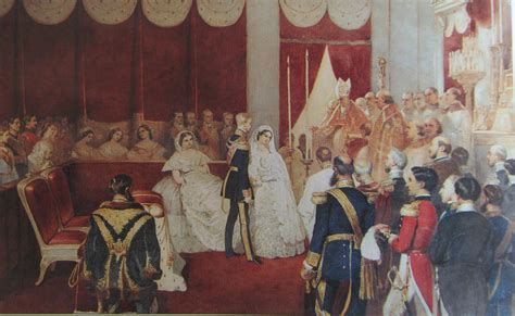 1857 Wedding Of Charlotte Of Belgium And Archduke Maximillian Of