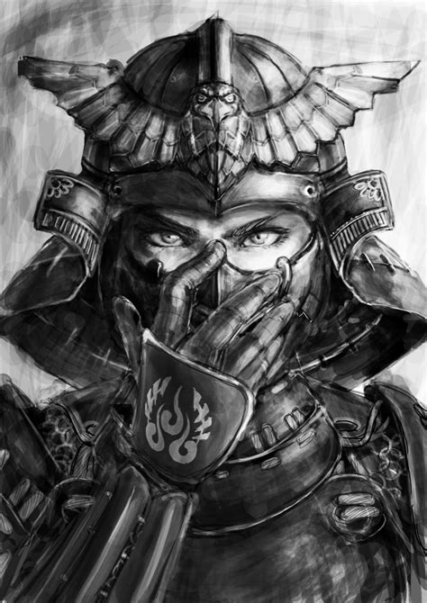By Baryan Arte De Samurai Dibujo Samurai Tatuajes De Samurais