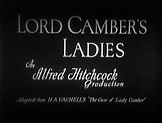 Lord Camber's Ladies (1932)