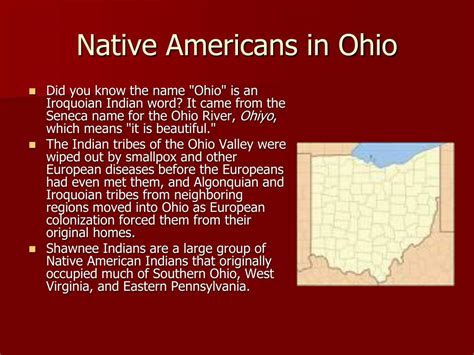 Ppt Ohio Native Americans Shawnee Indians Powerpoint