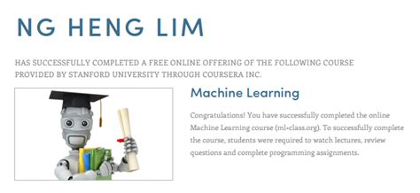 Take courses from the world's best instructors and universities. Coursera course review - Machine Learning by Andrew Ng ...