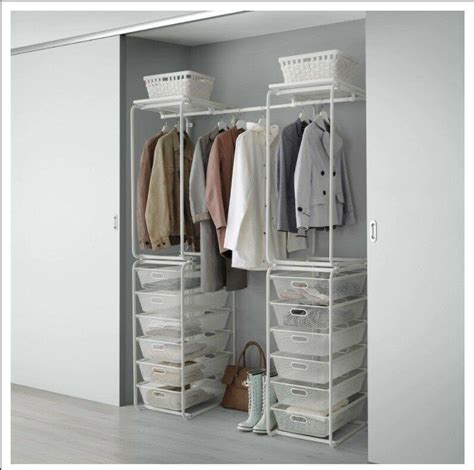 Ikea vuku wardrobe white 803.319.73. Ikea ALGOT Metal Wardrobe System, 傢俬＆家居, 傢俬 - Carousell