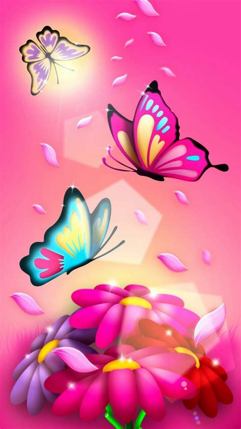 Wallpaper Android Pink Butterfly 2021 Android Wallpapers