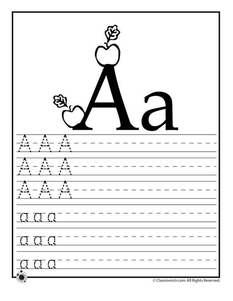 The english alphabet consists of 26 letters. Learning ABC's Worksheets Learn Letter A - Classroom Jr ...