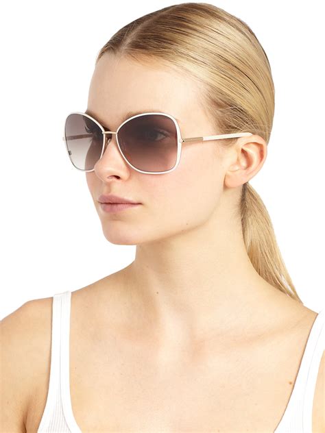Are you glamorous and girly, bold and sporty, bohemian chic, or.? Tom ford Solange Oversized Square Sunglasses in Pink | Lyst