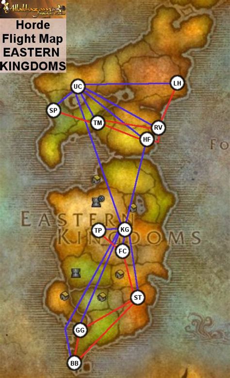 30 Classic Wow Flight Path Map Maps Database Source