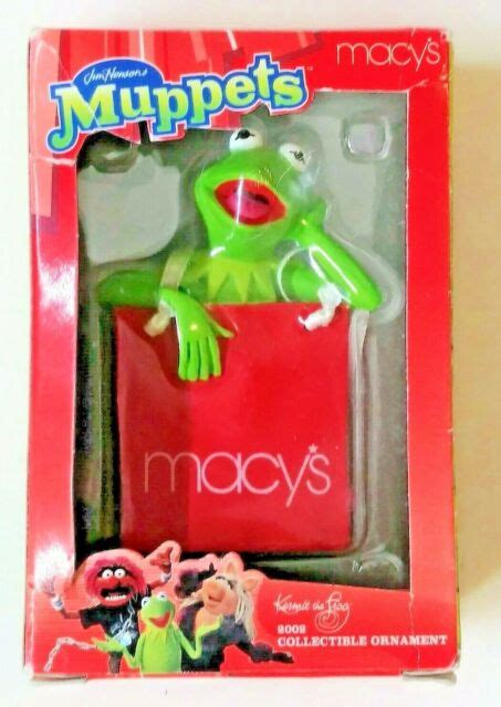 Kermit The Frog Macys Muppets 2002 Christmas Ornament Vintage Ebay