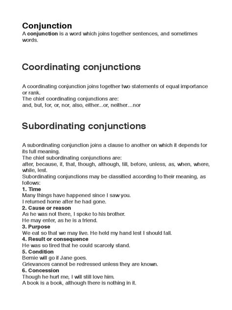 Conjunction Grammar Pdf