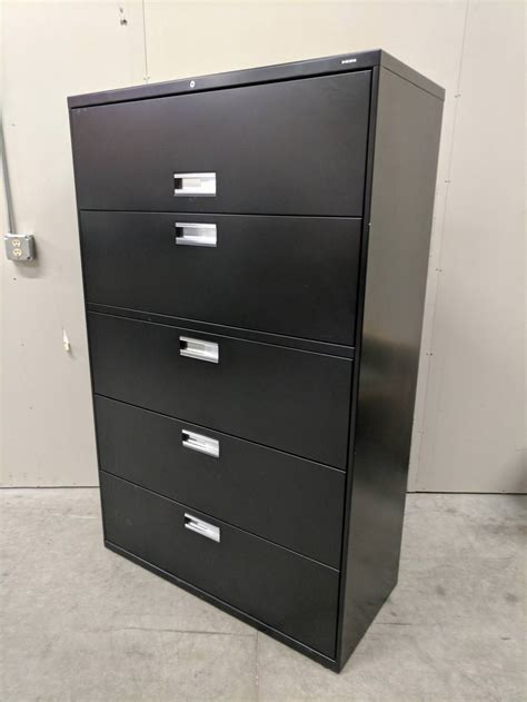 Hon 5 drawer lateral filing file cabinet 42 w 19 d x 67 h local pickup only. Black Hon 5 Drawer Lateral File Cabinet - 42 Inch Wide : Hon