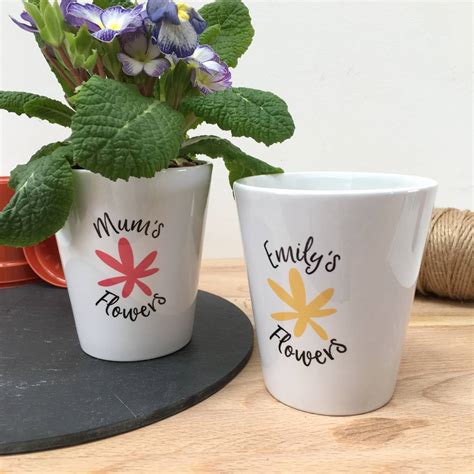 Personalised Flower Pot By Adra