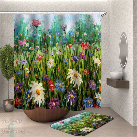 Floral Shower Curtain Collection Shower Of Curtains