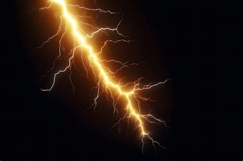 Premium Ai Image Lightning Bolt Effect Line In The Dark Background