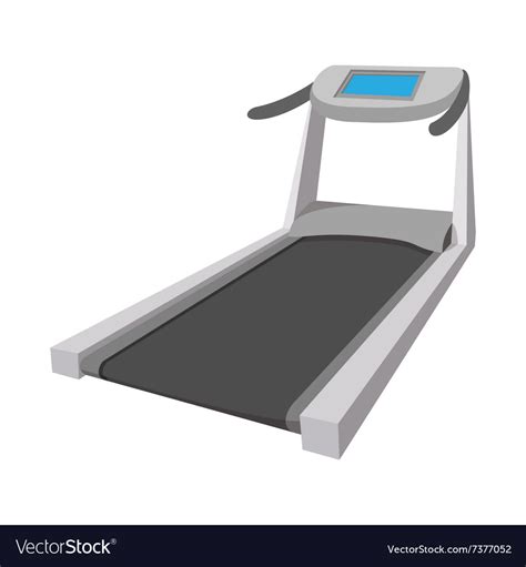 Treadmill Cartoon Icon Royalty Free Vector Image