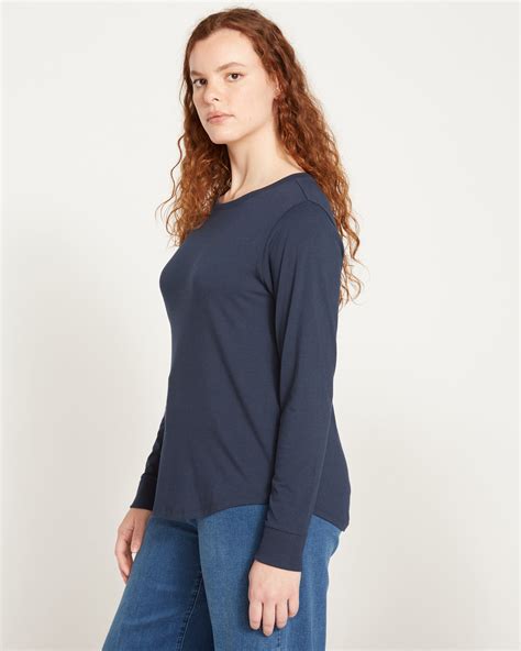 Long Sleeve Tee Rex Navy Universal Standard